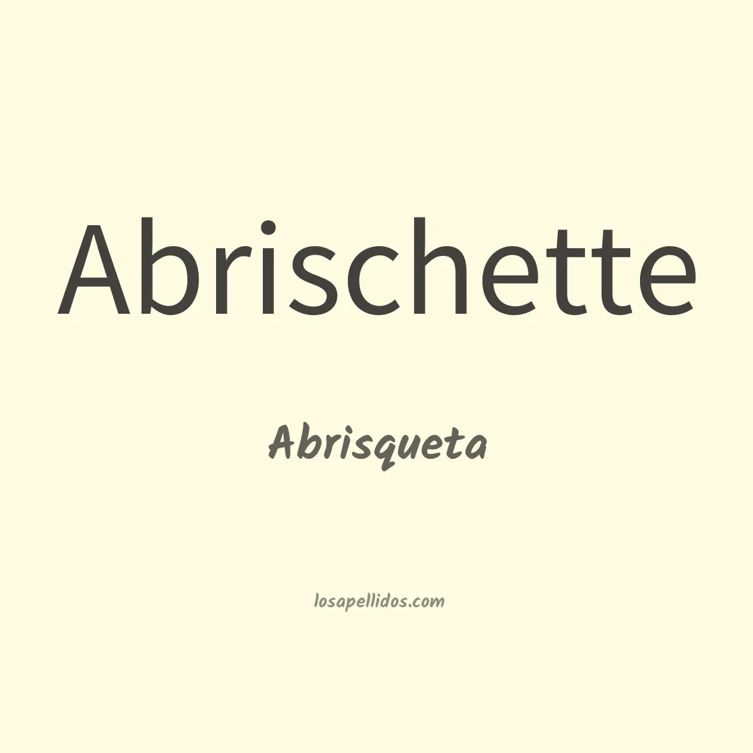 Abrisqueta en chino