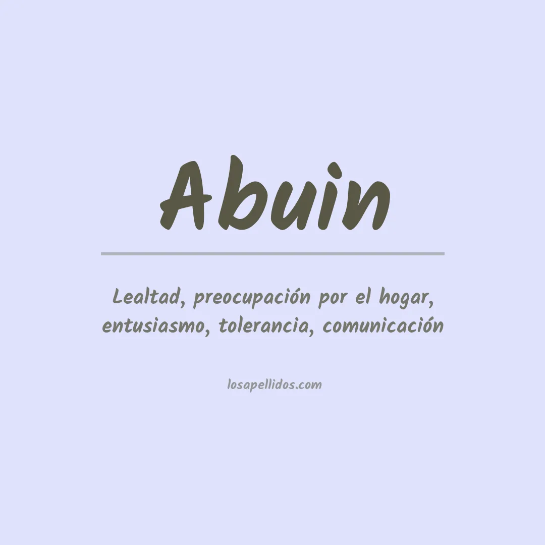 Apellido Abuin