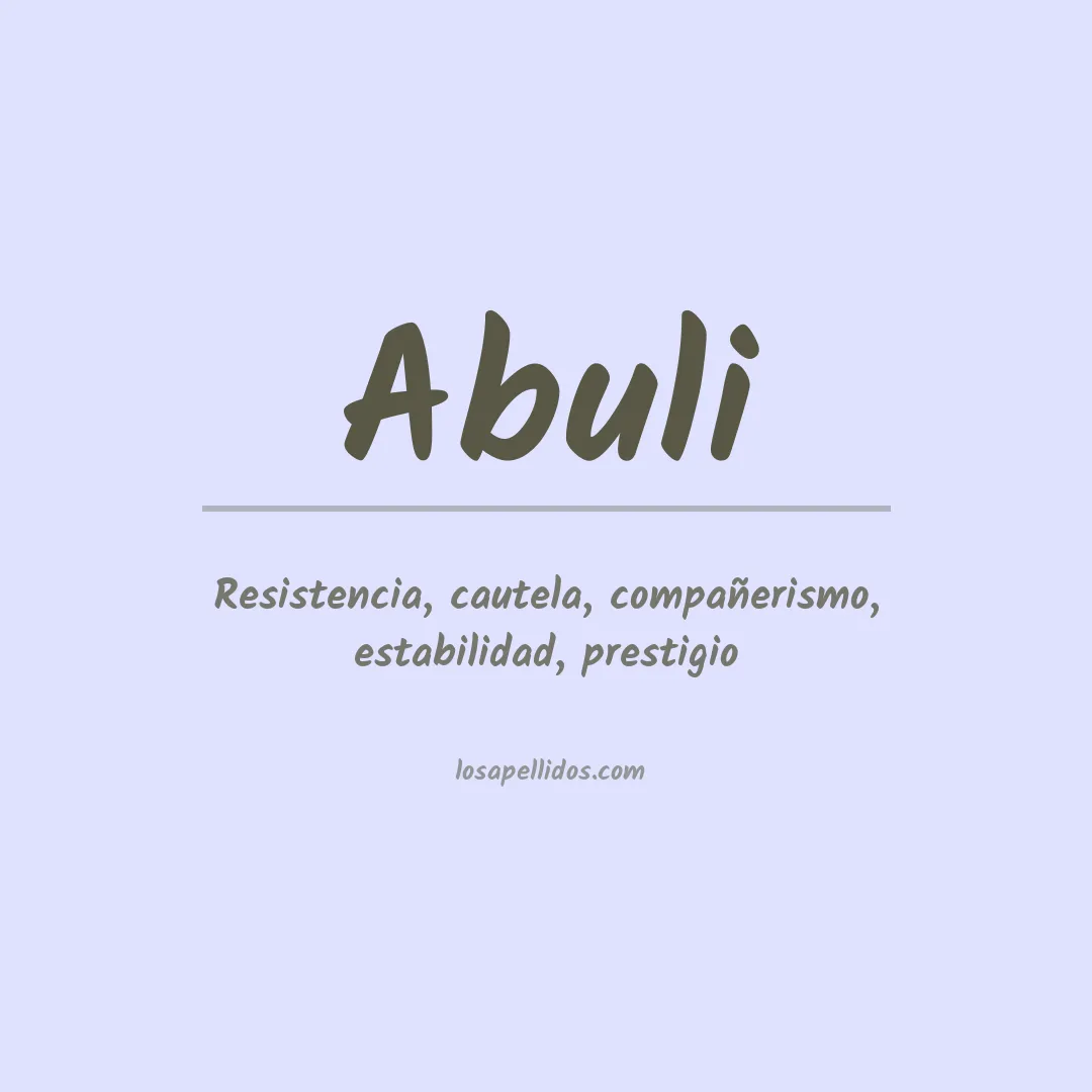 Apellido Abuli