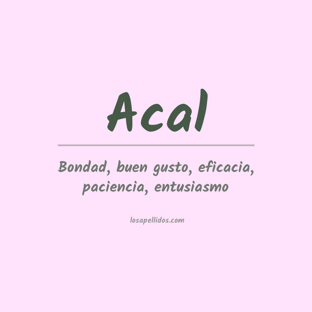 Apellido Acal