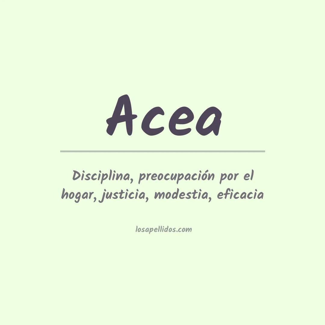 Apellido Acea