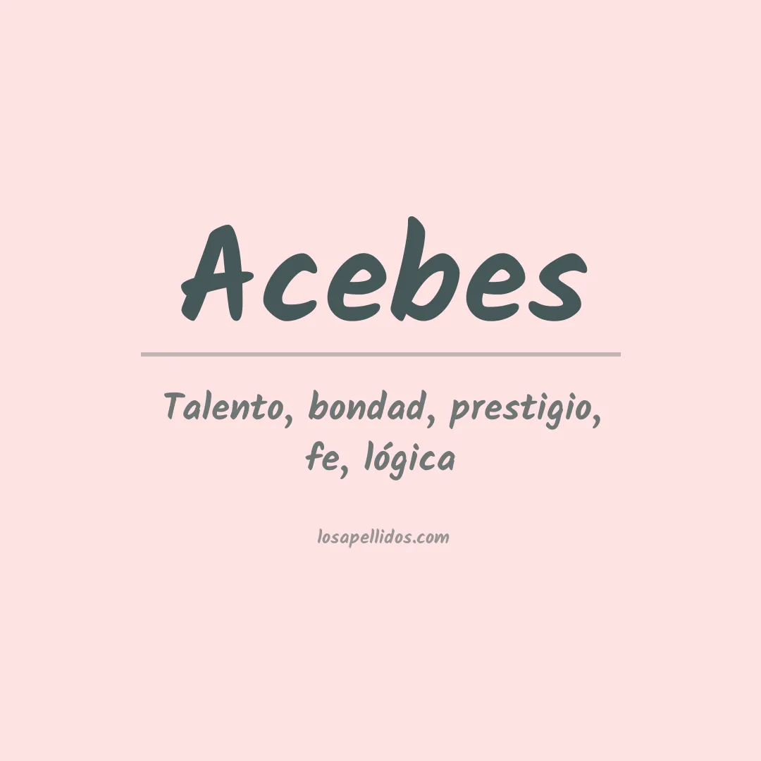 Apellido Acebes