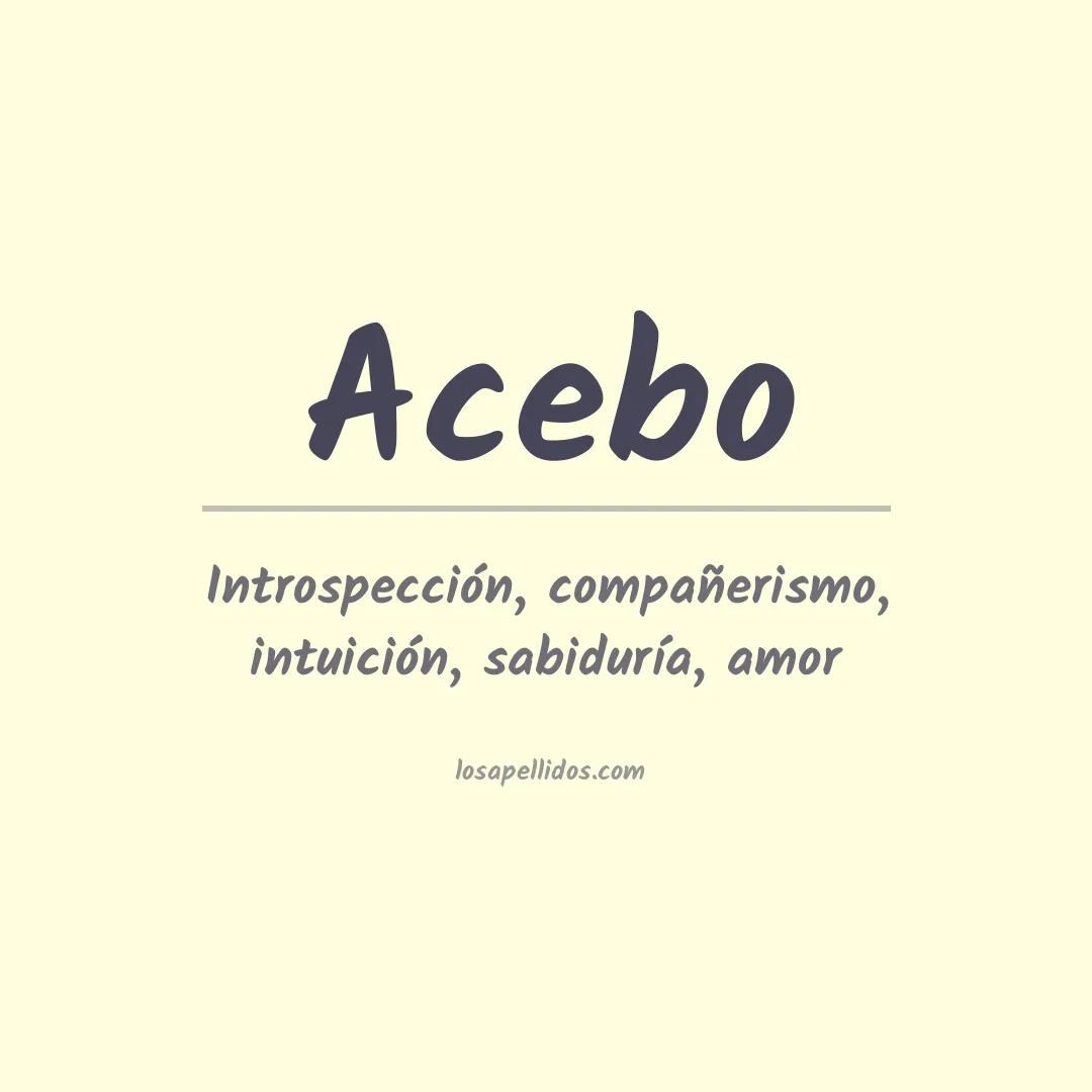 Apellido Acebo