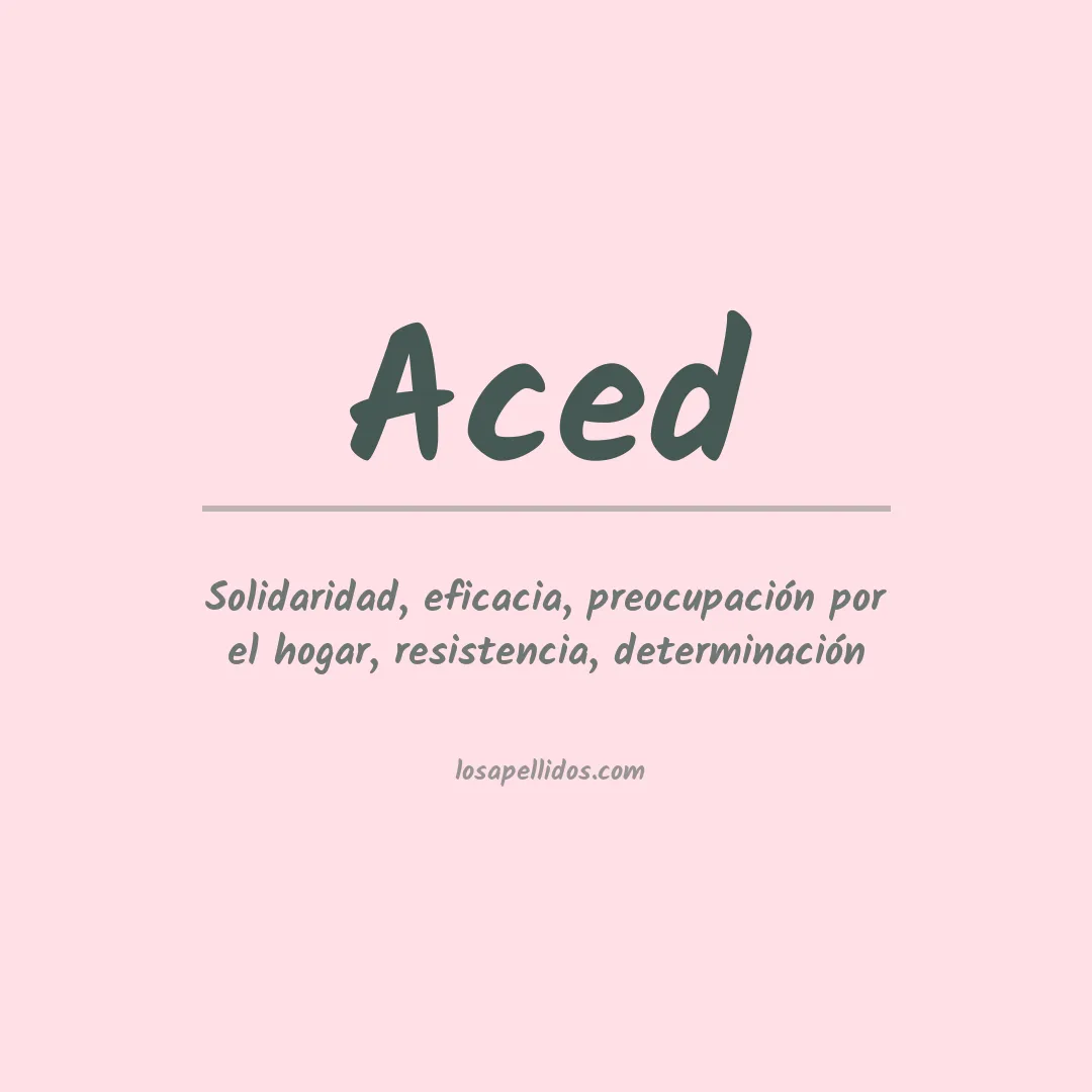 Apellido Aced