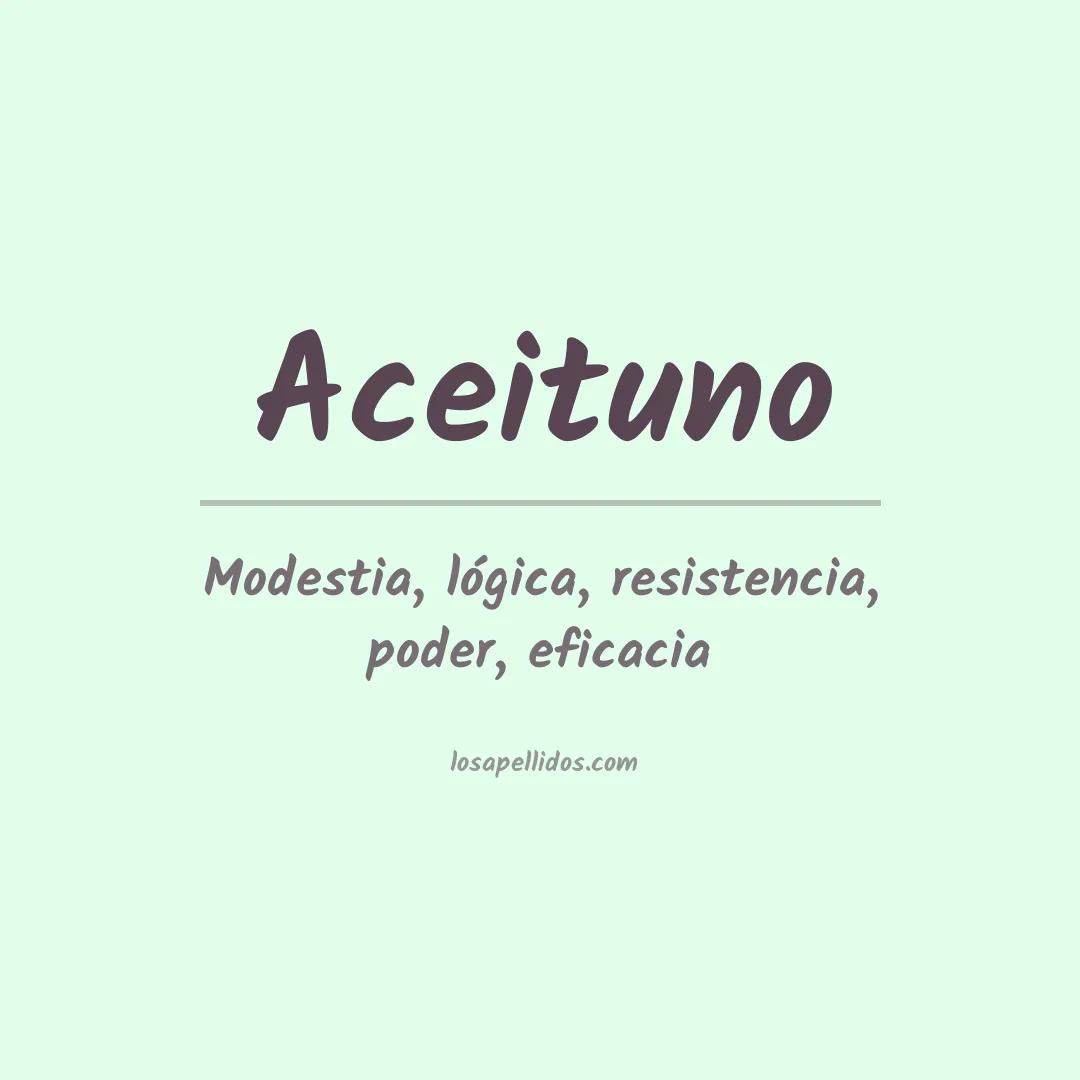 Apellido Aceituno
