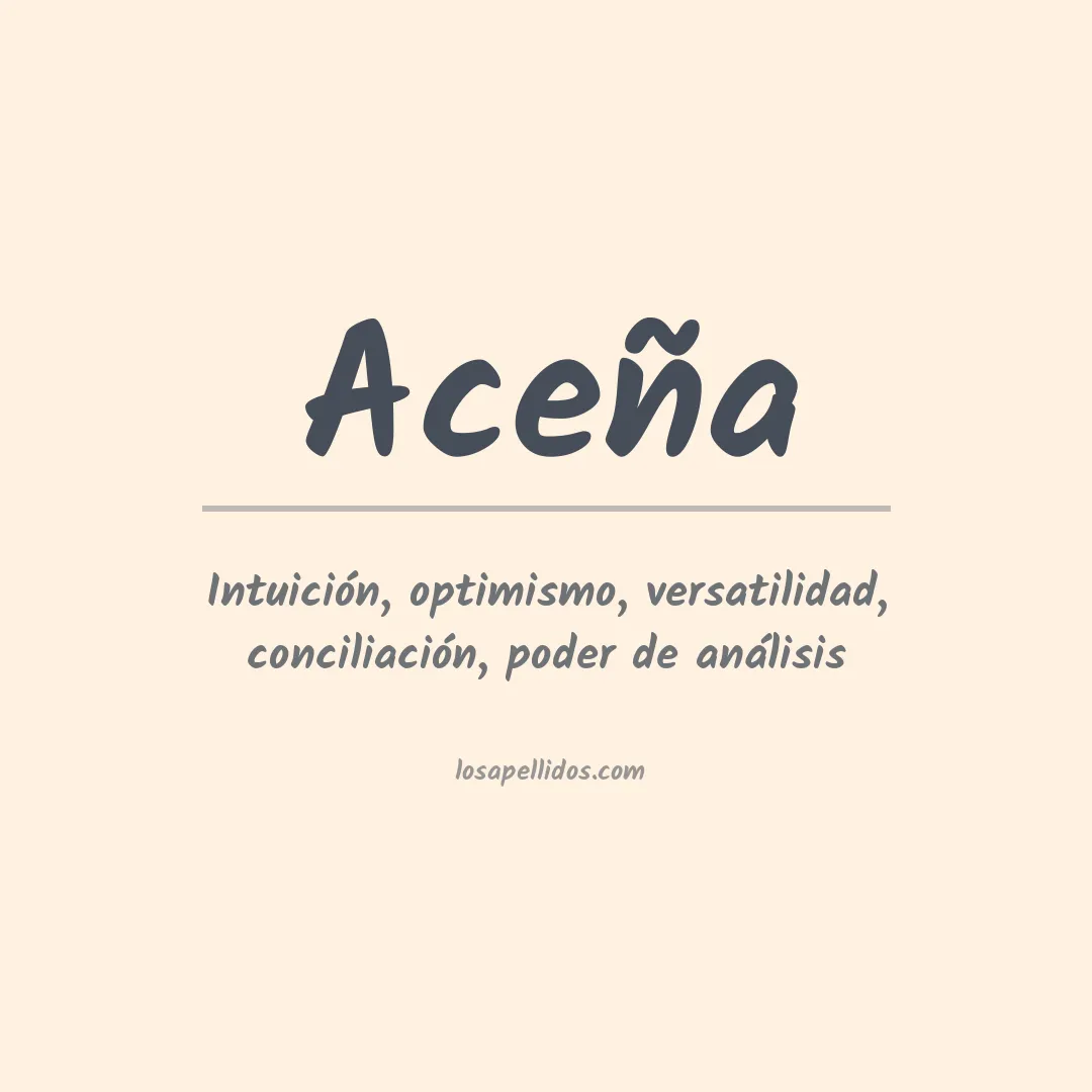 Apellido Aceña