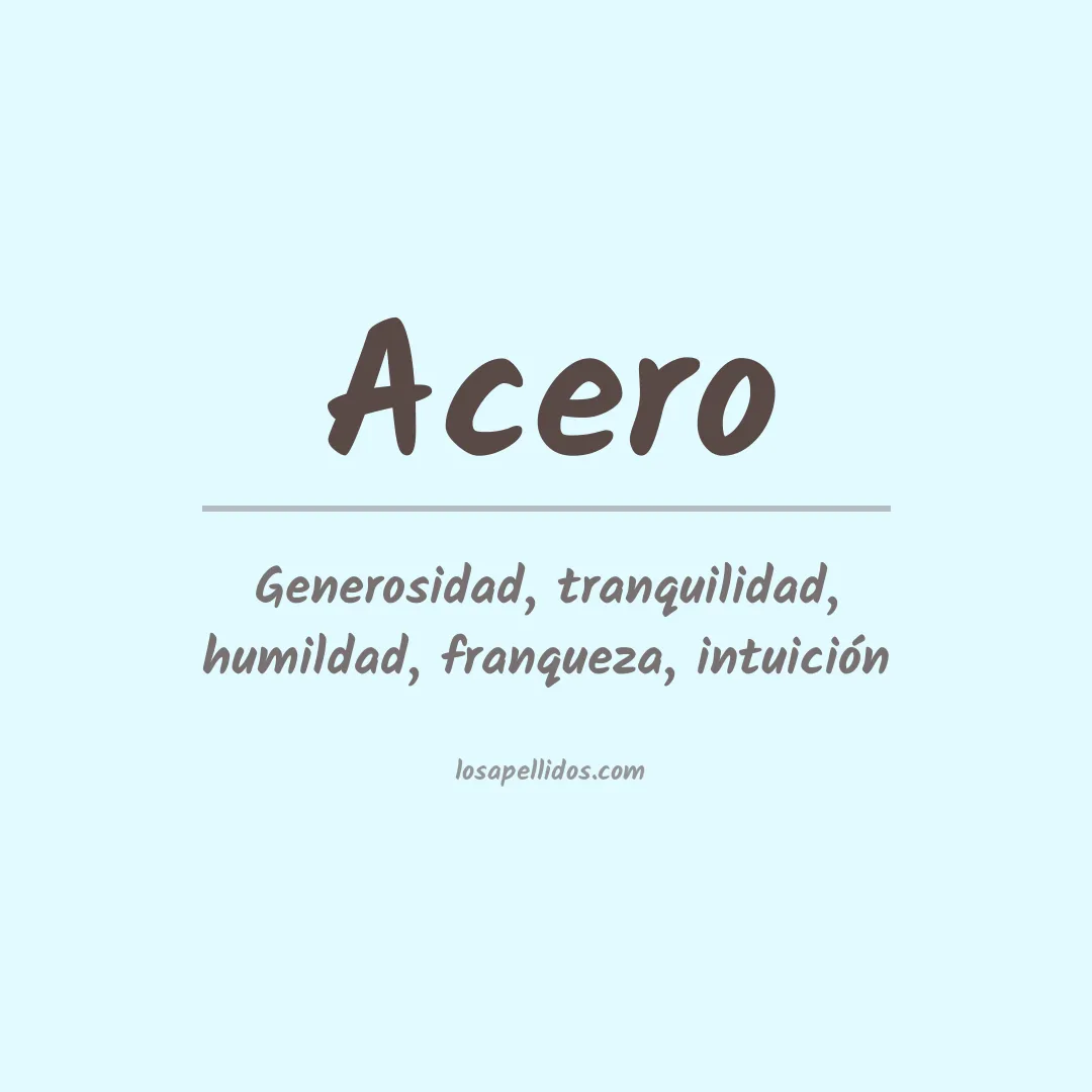 Apellido Acero