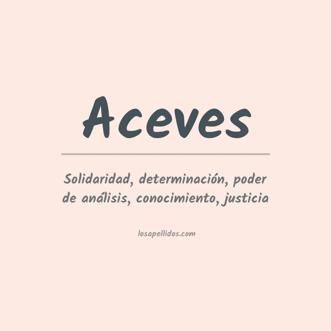 Apellido Aceves