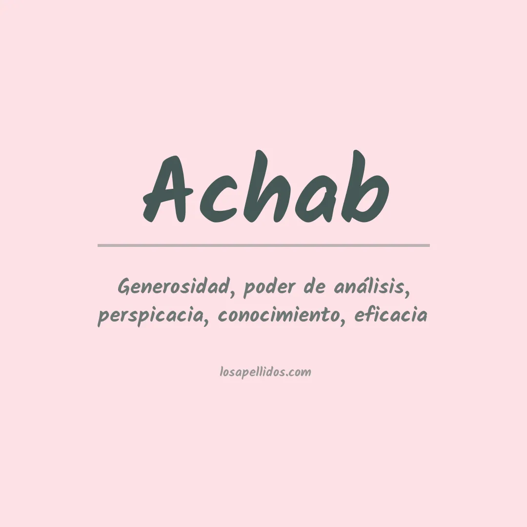 Apellido Achab