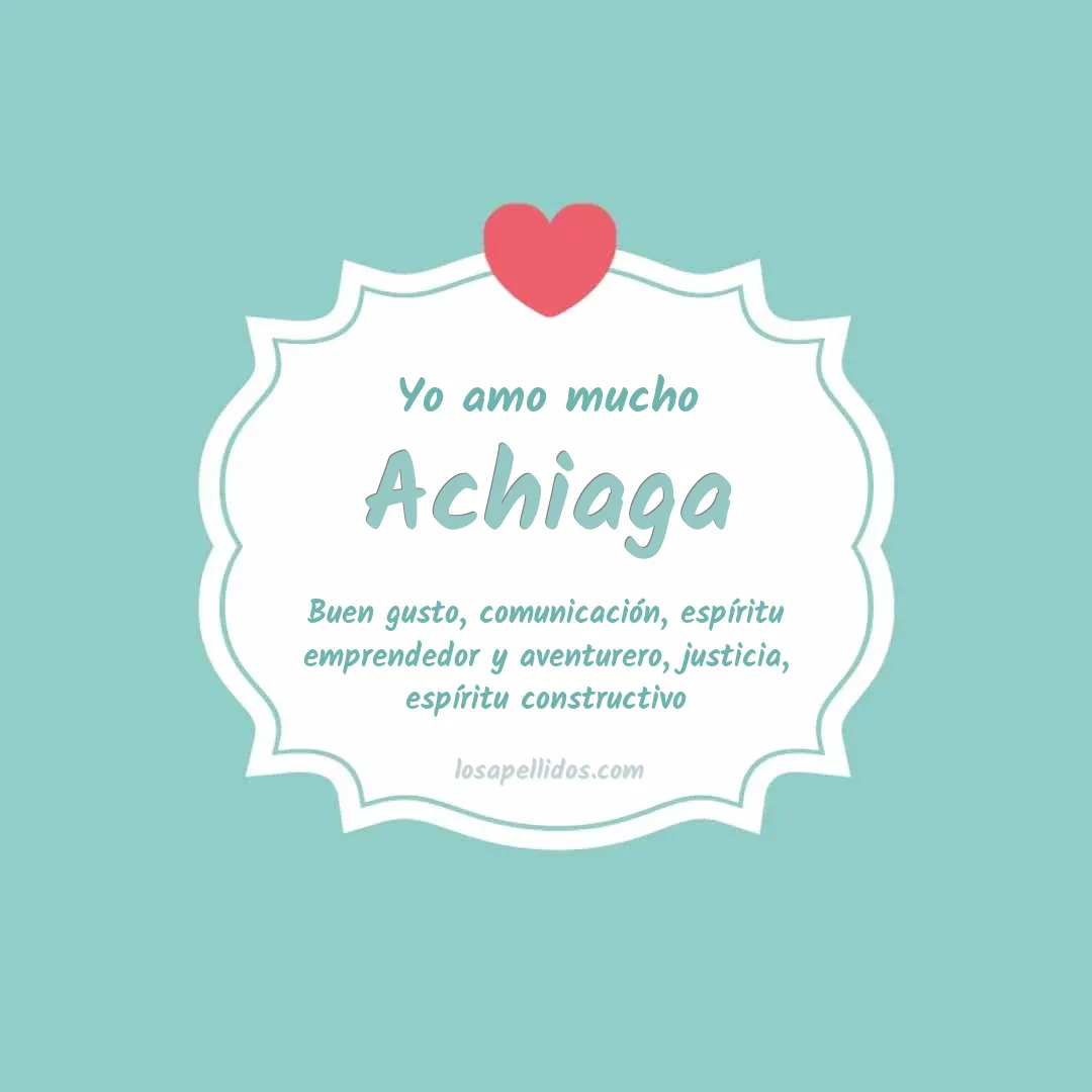 Yo amo mucho Achiaga