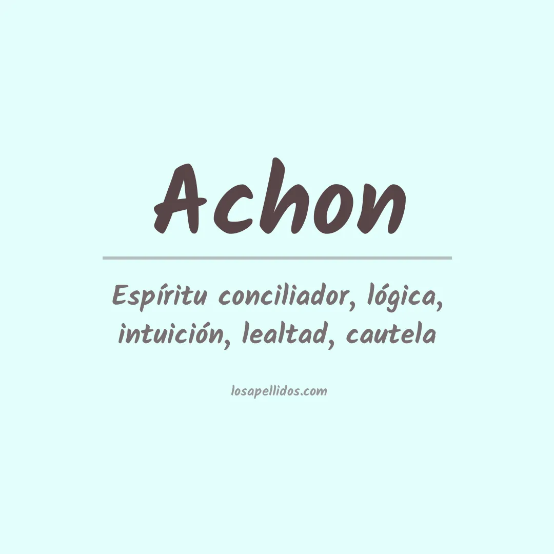 Apellido Achon