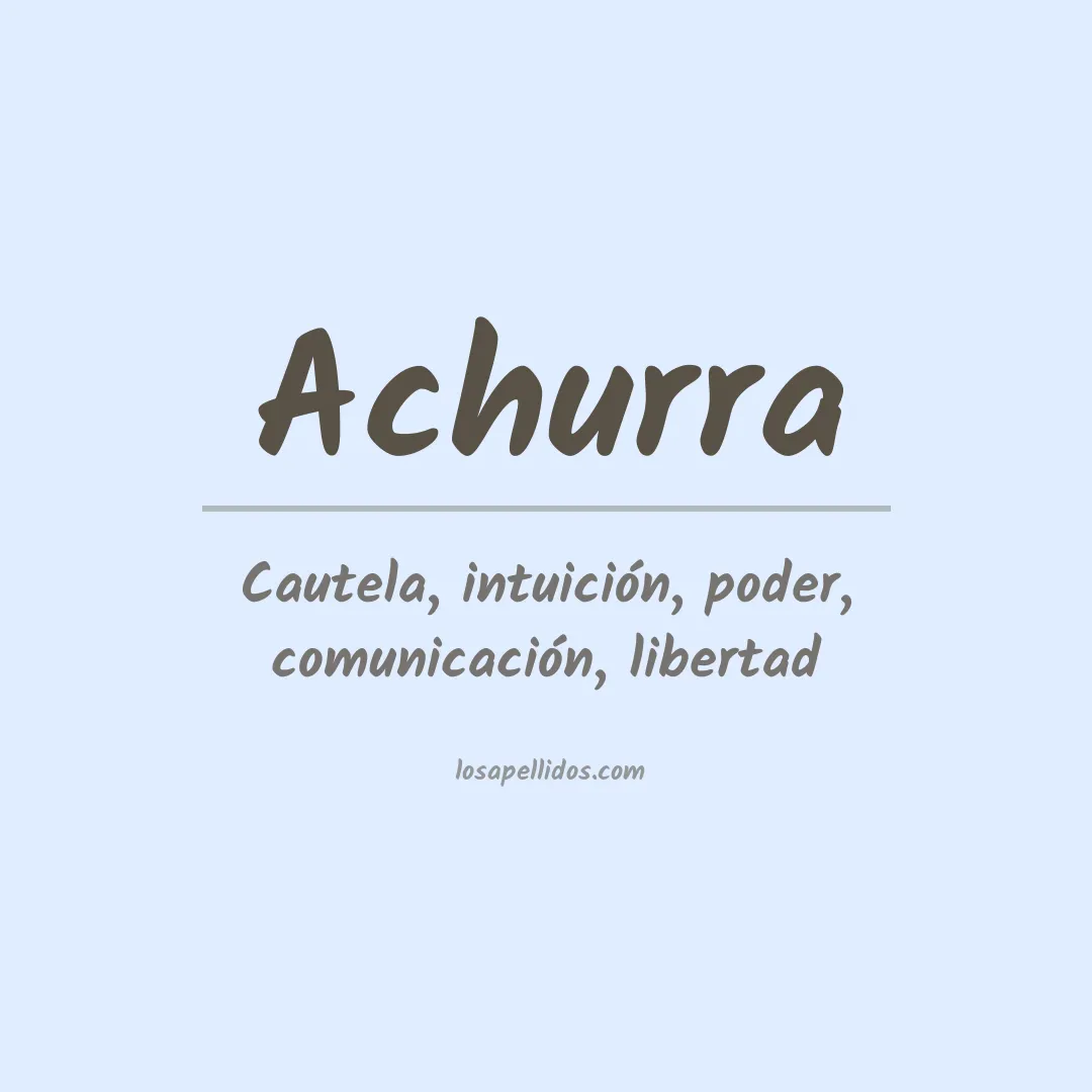Apellido Achurra