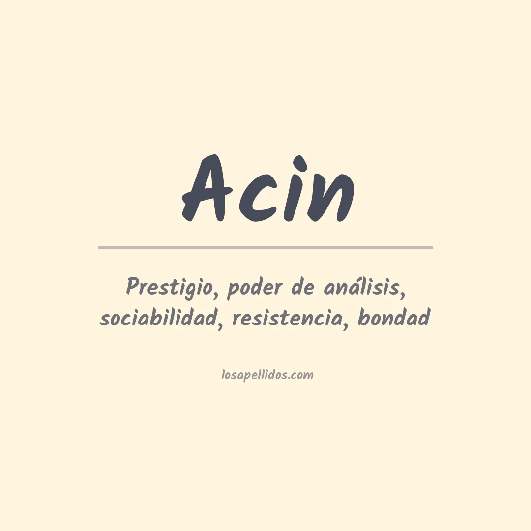 Apellido Acin