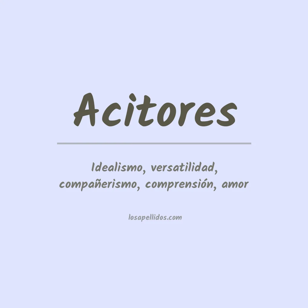 Apellido Acitores
