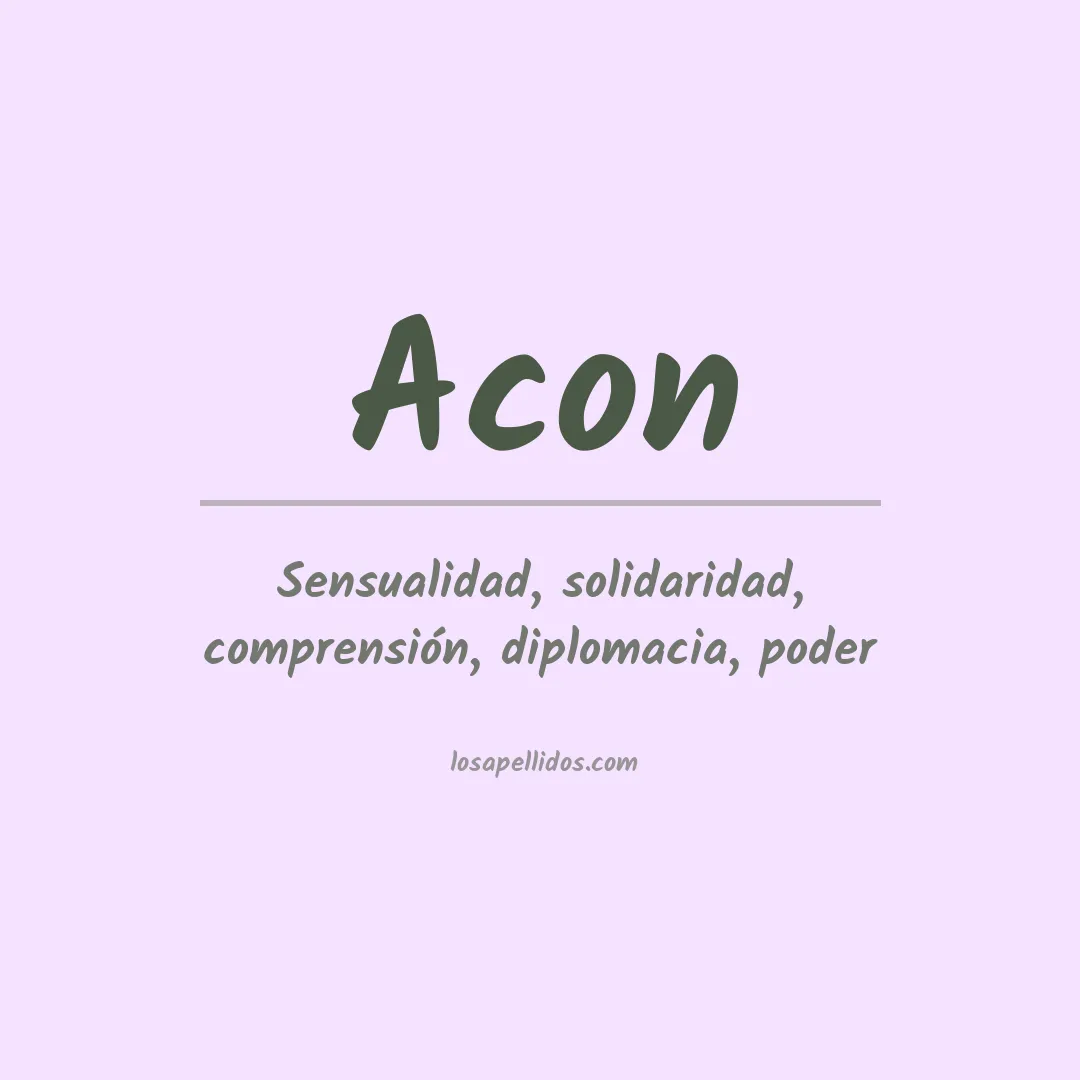 Apellido Acon