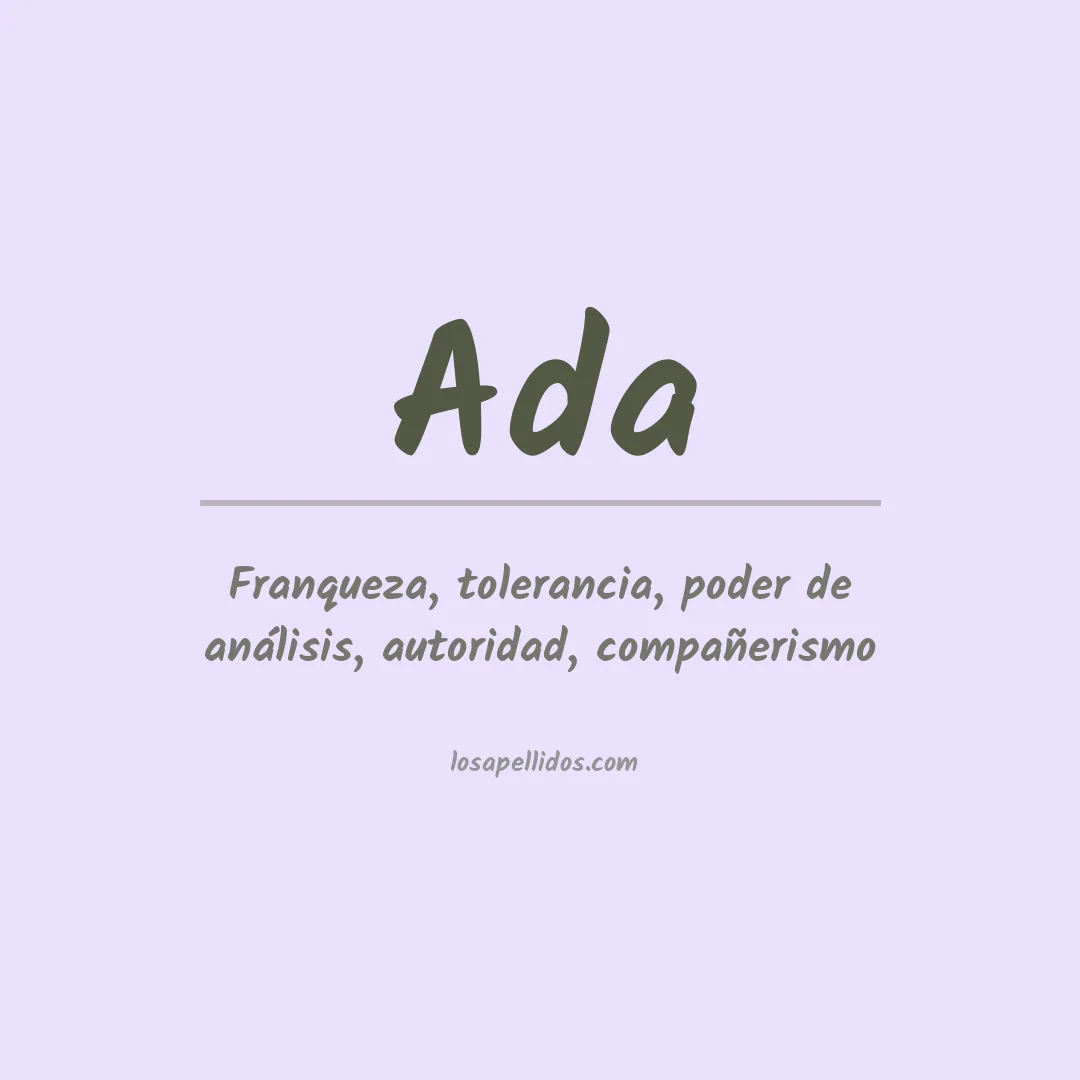 Apellido Ada