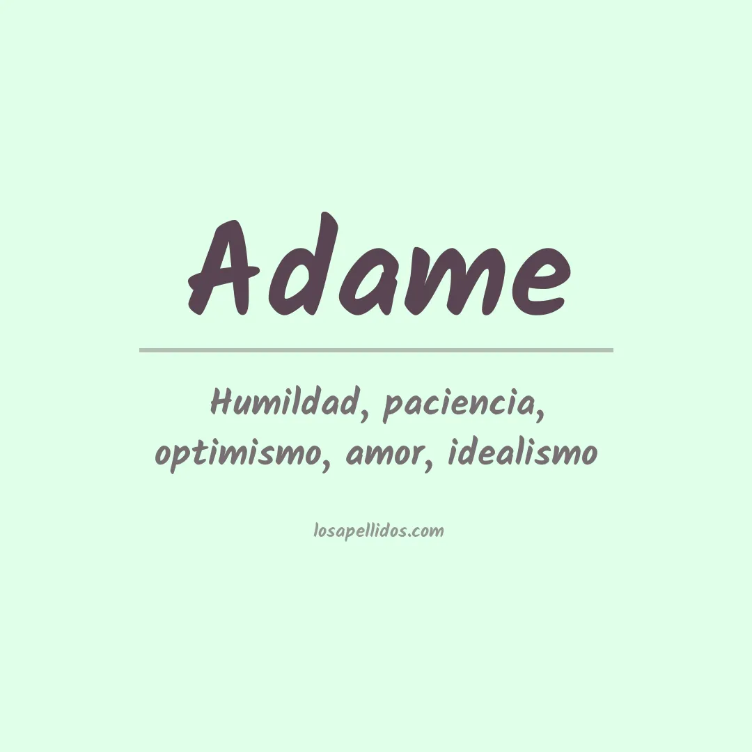 Apellido Adame