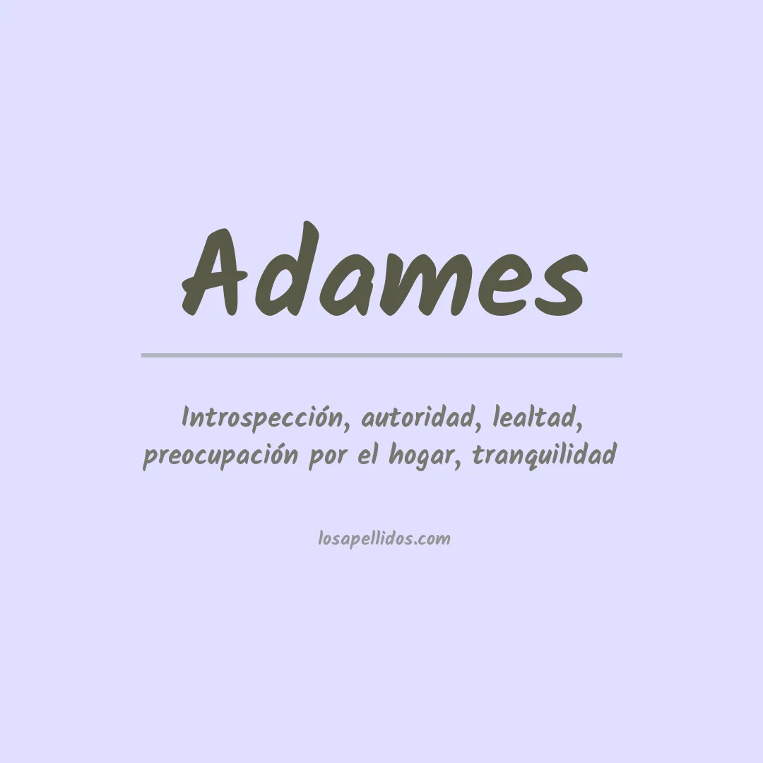 Apellido Adames