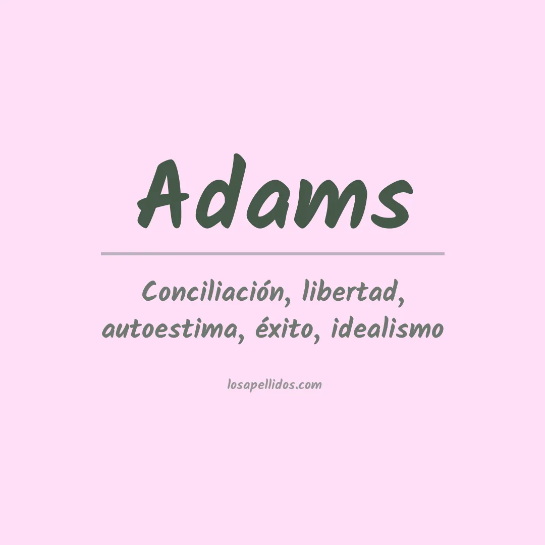 Apellido Adams