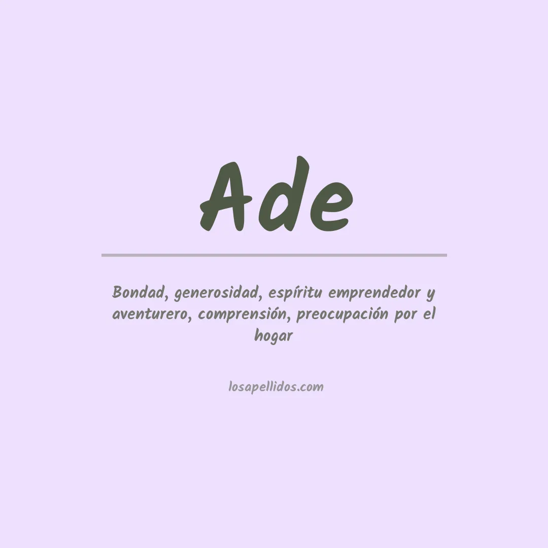 Apellido Ade