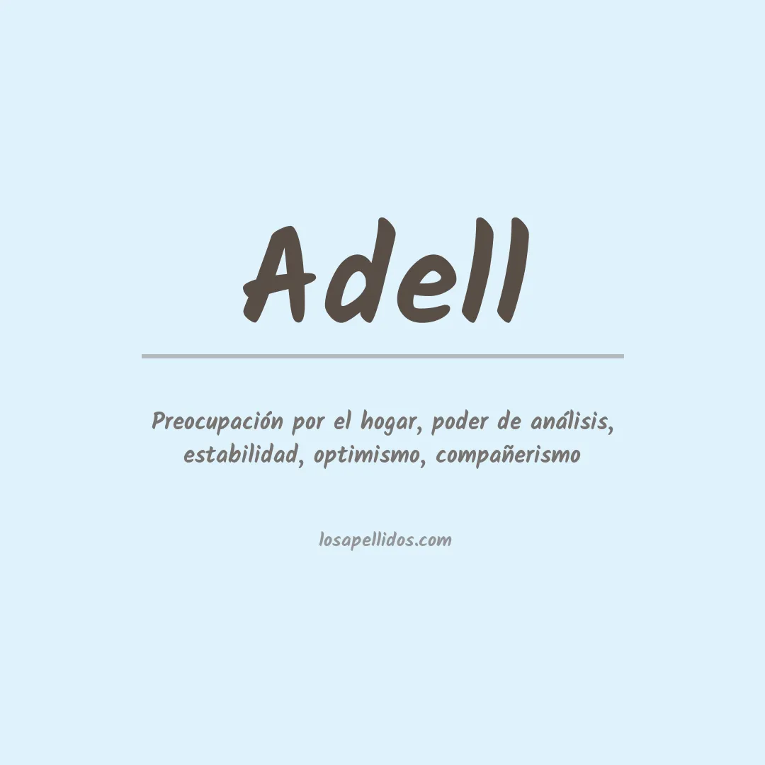 Apellido Adell