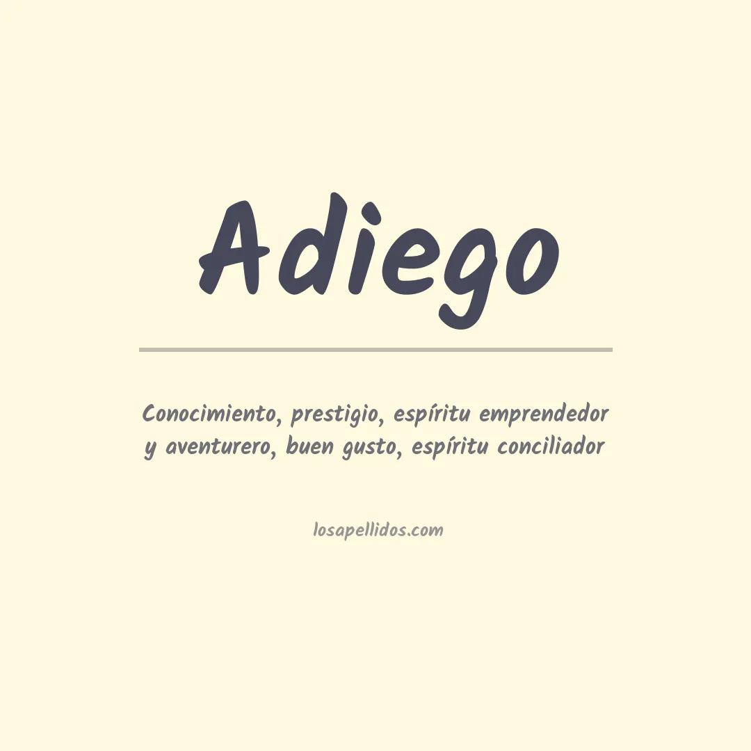 Significado del Apellido Adiego