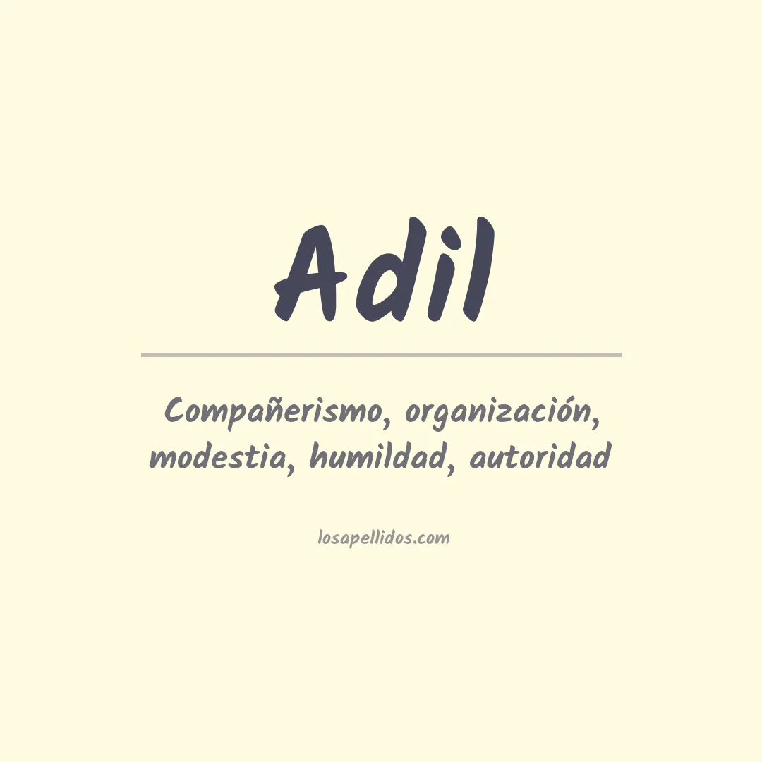 Apellido Adil