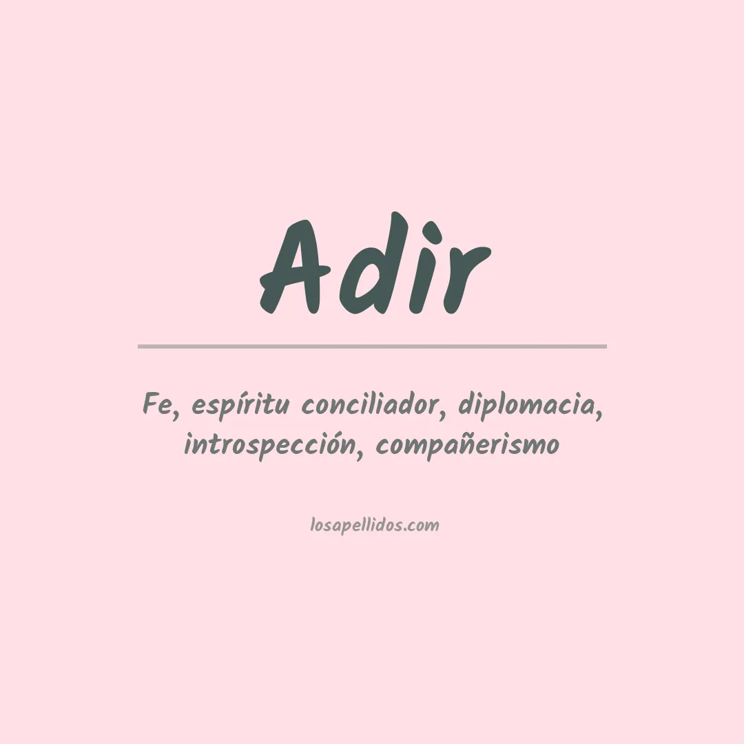 Apellido Adir