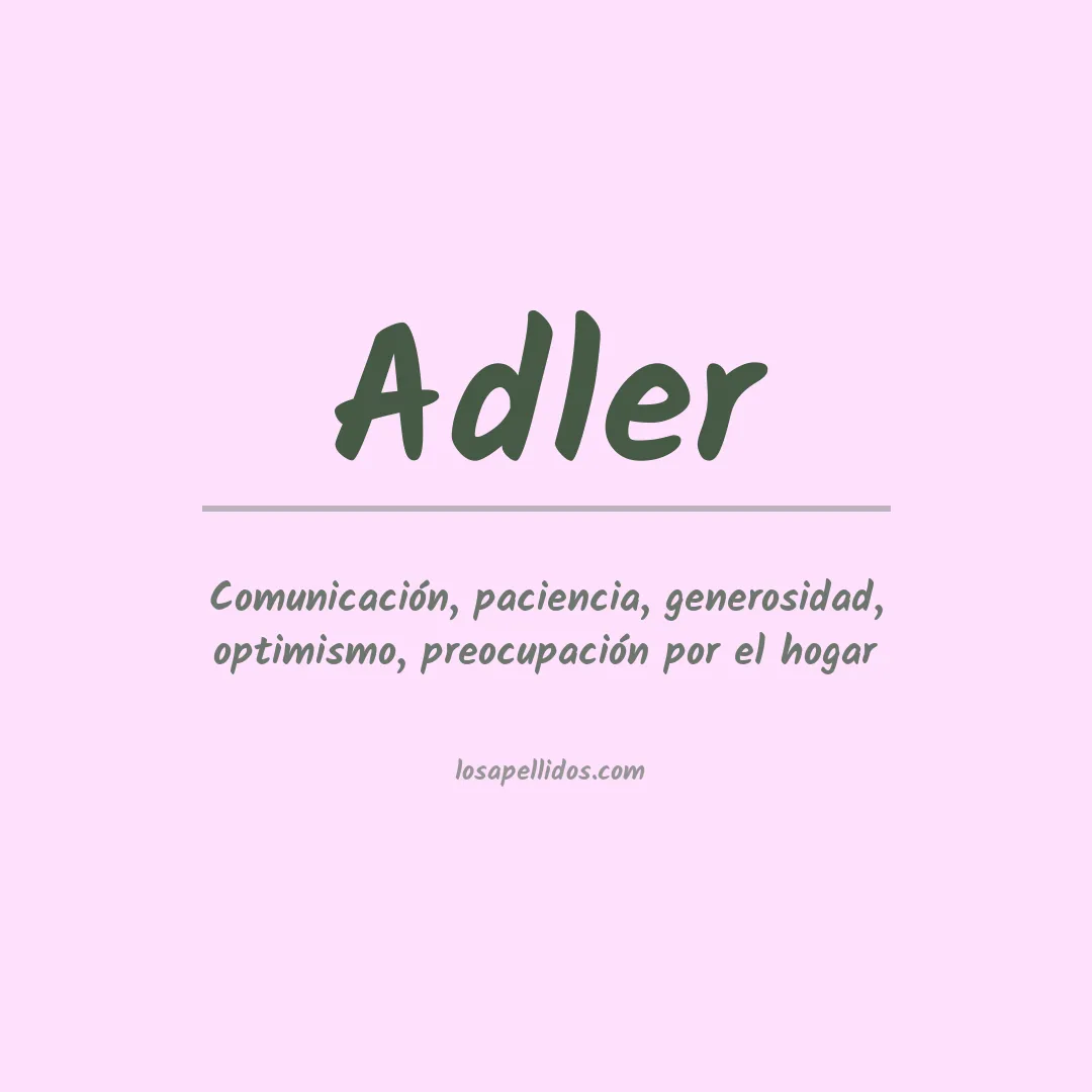 Apellido Adler