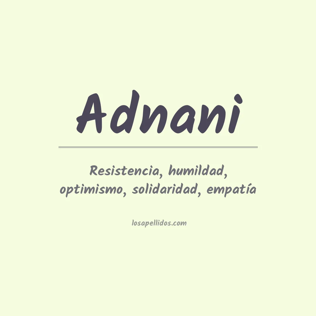Apellido Adnani