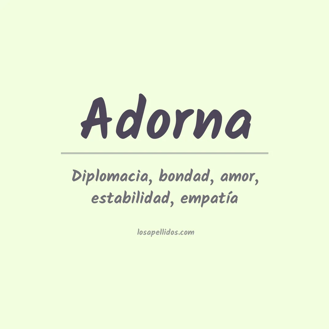 Apellido Adorna