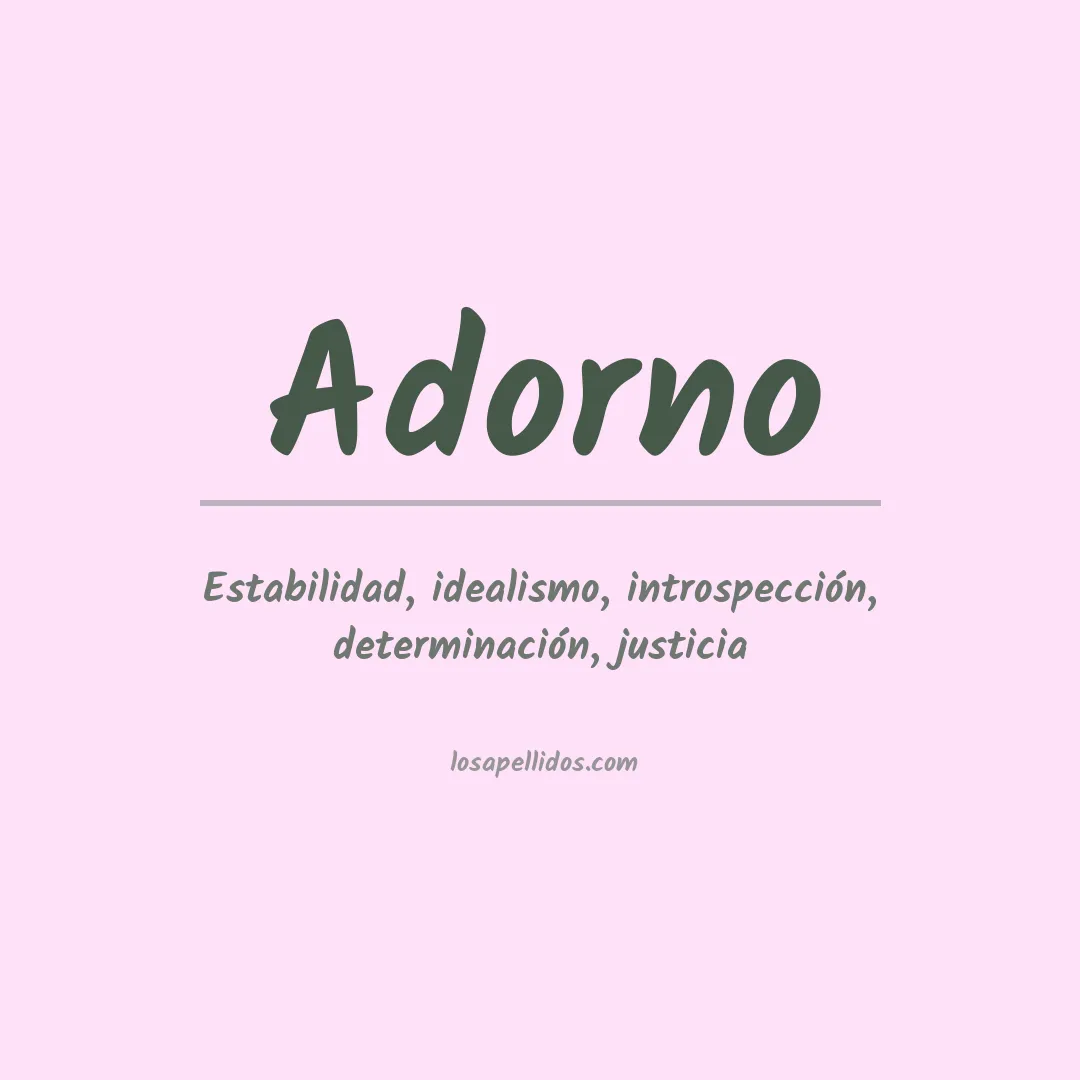 Apellido Adorno