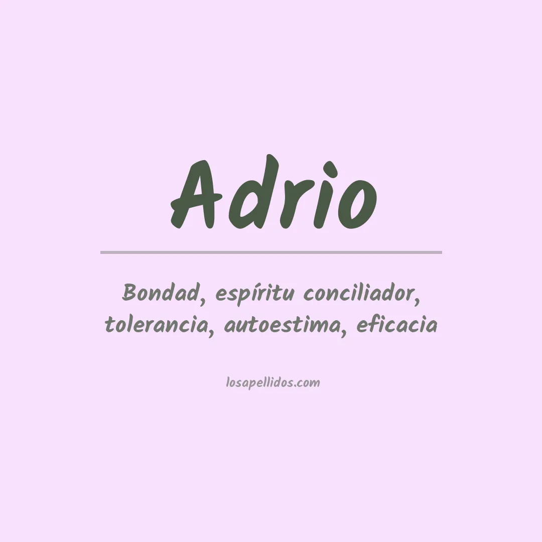 Apellido Adrio