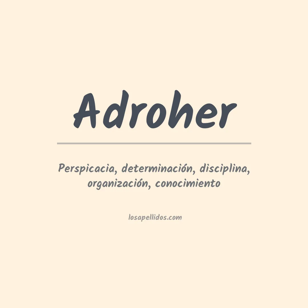 Apellido Adroher