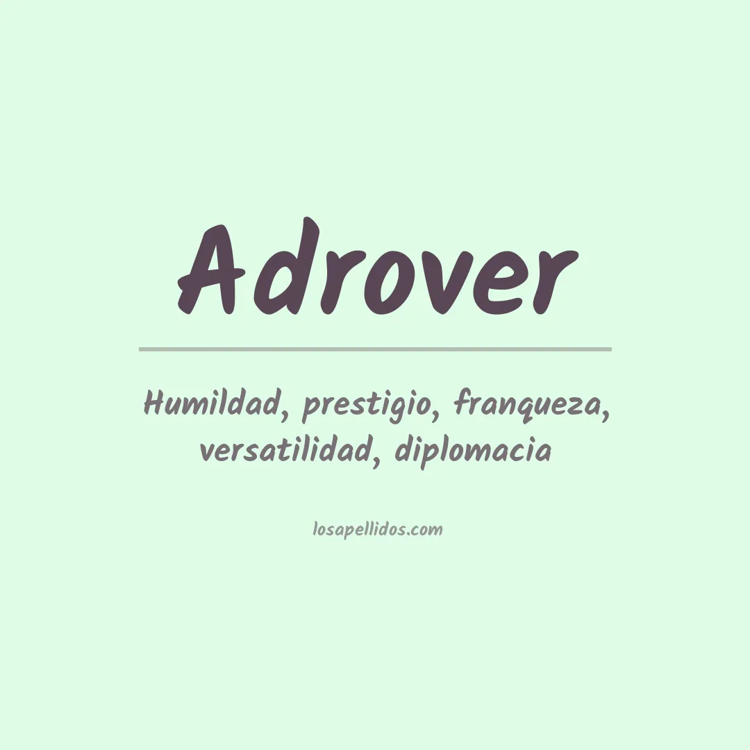 Apellido Adrover