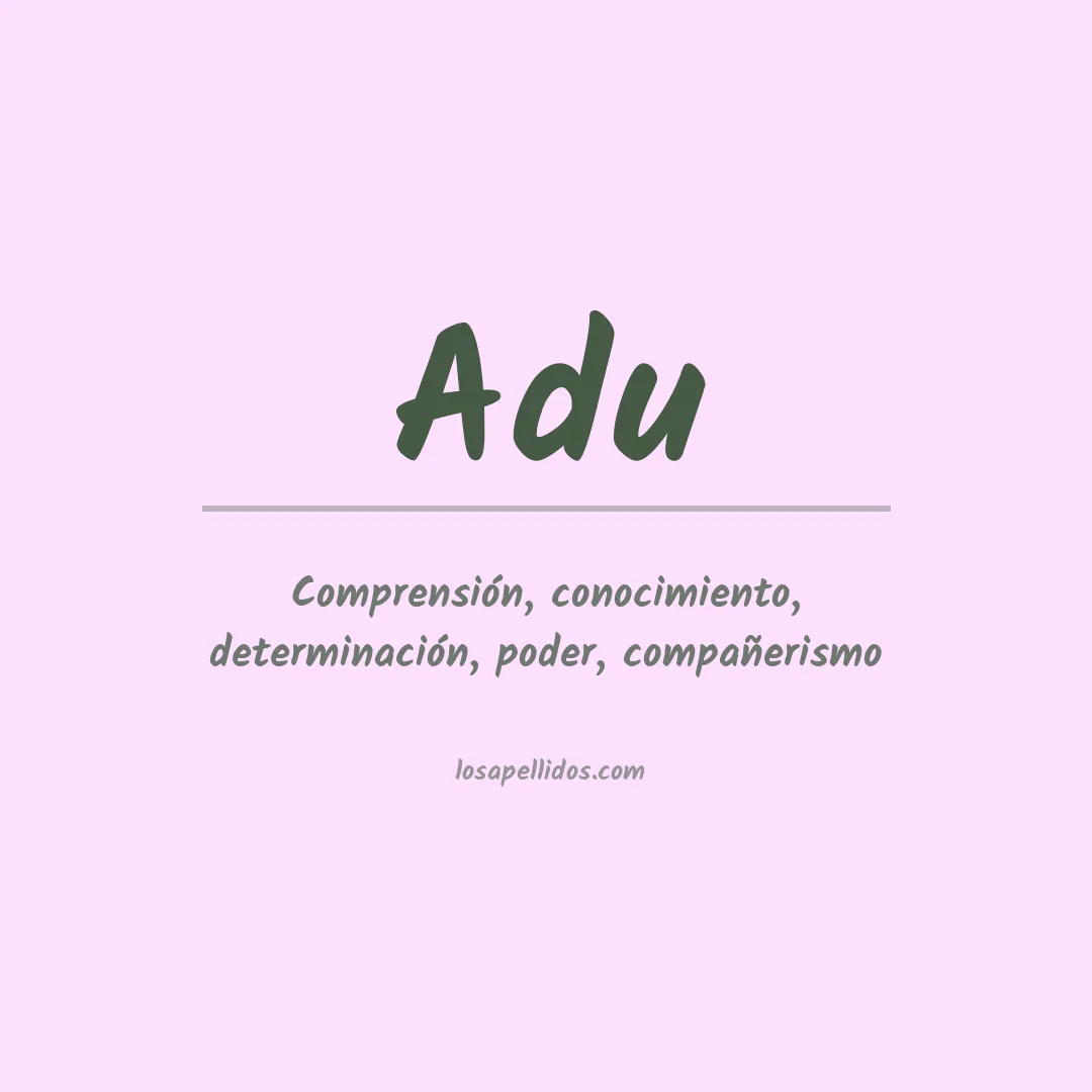 Apellido Adu