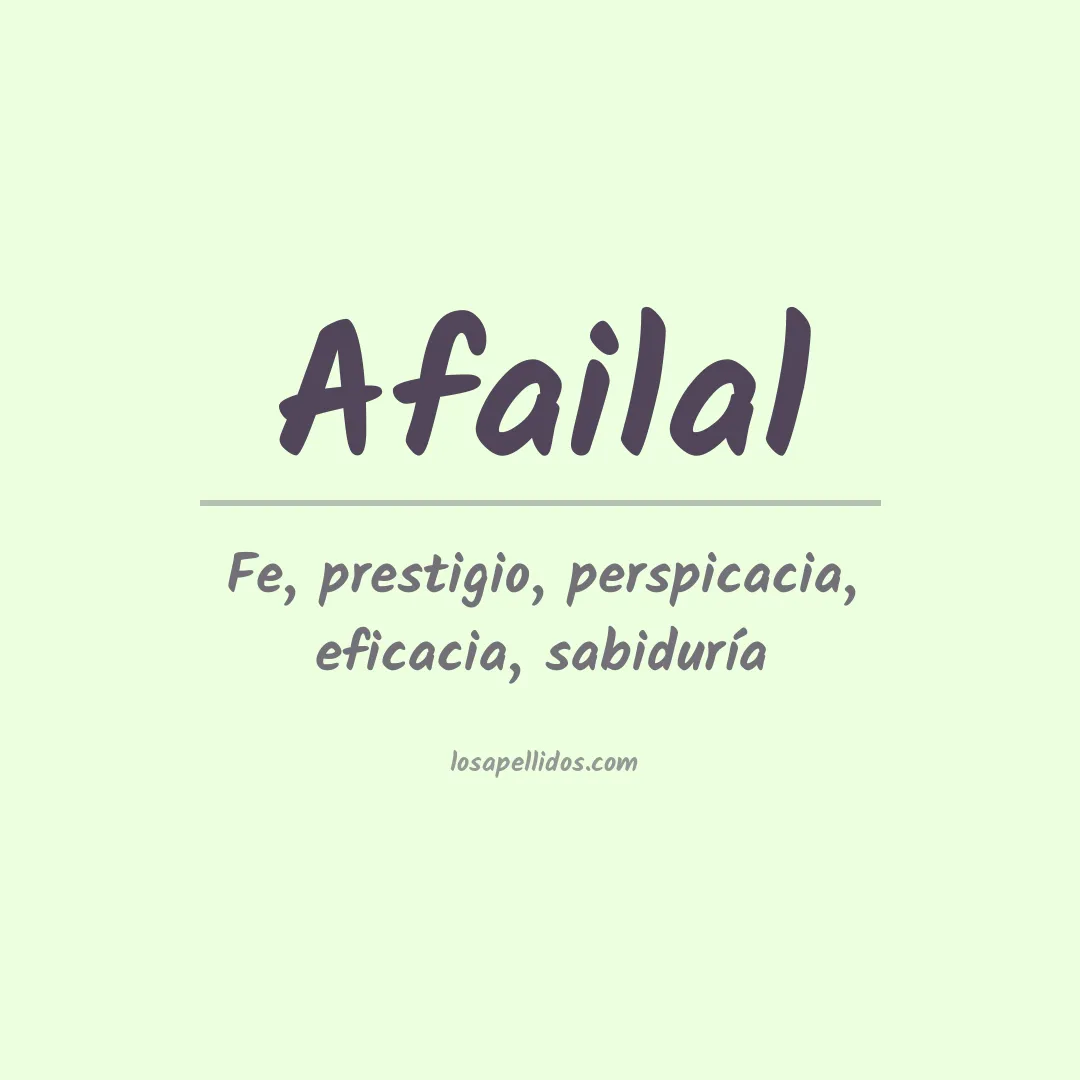 Apellido Afailal