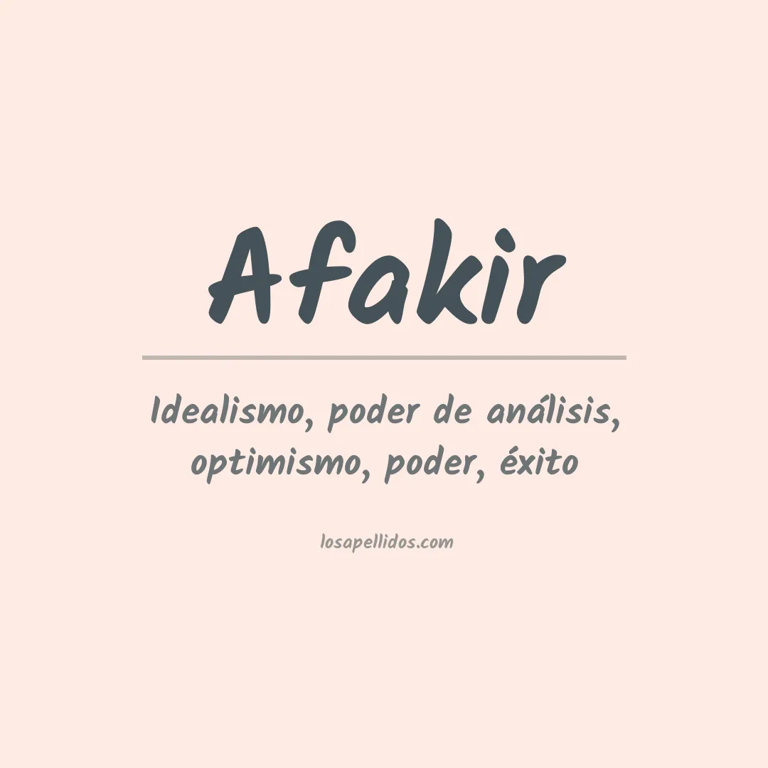 Apellido Afakir