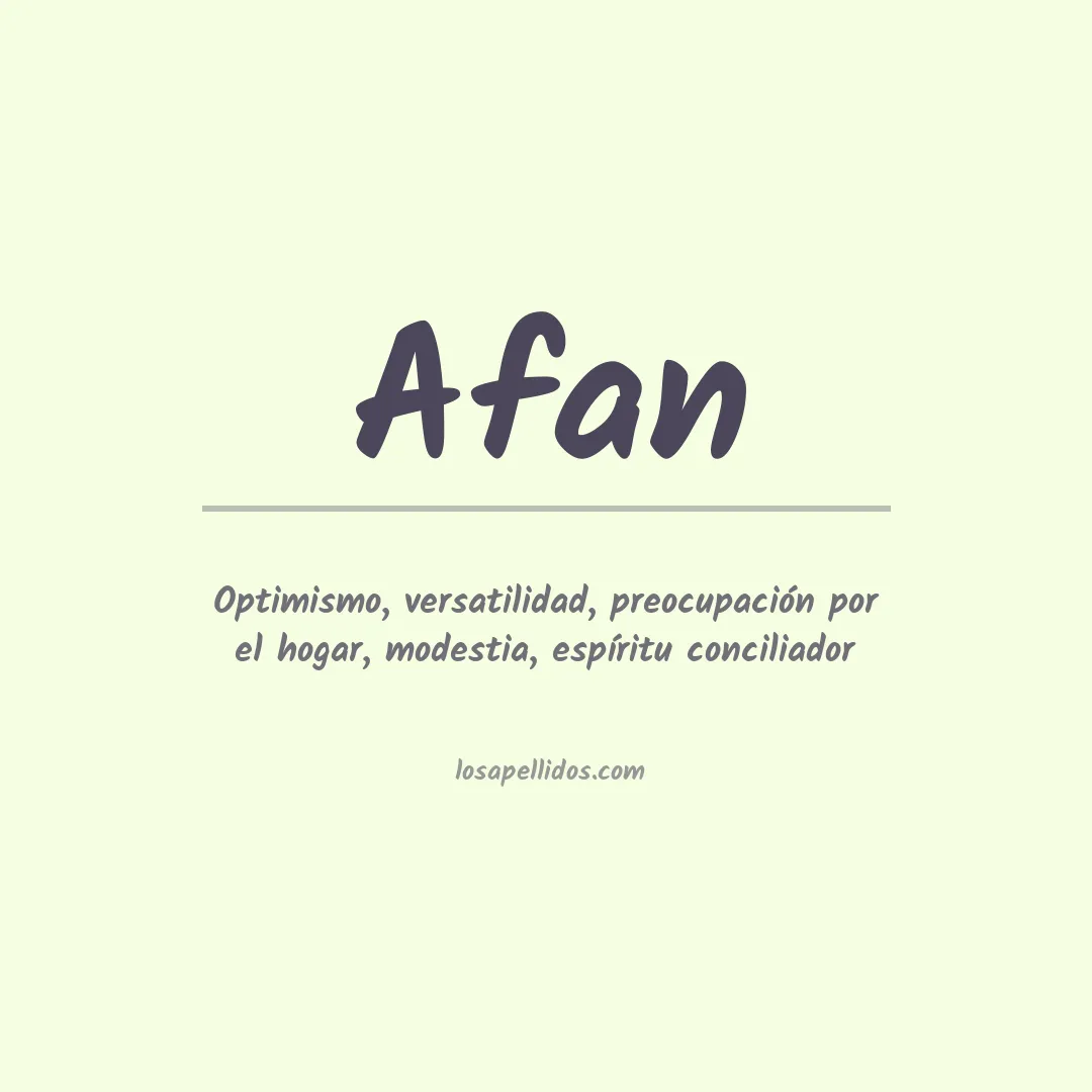 Apellido Afan