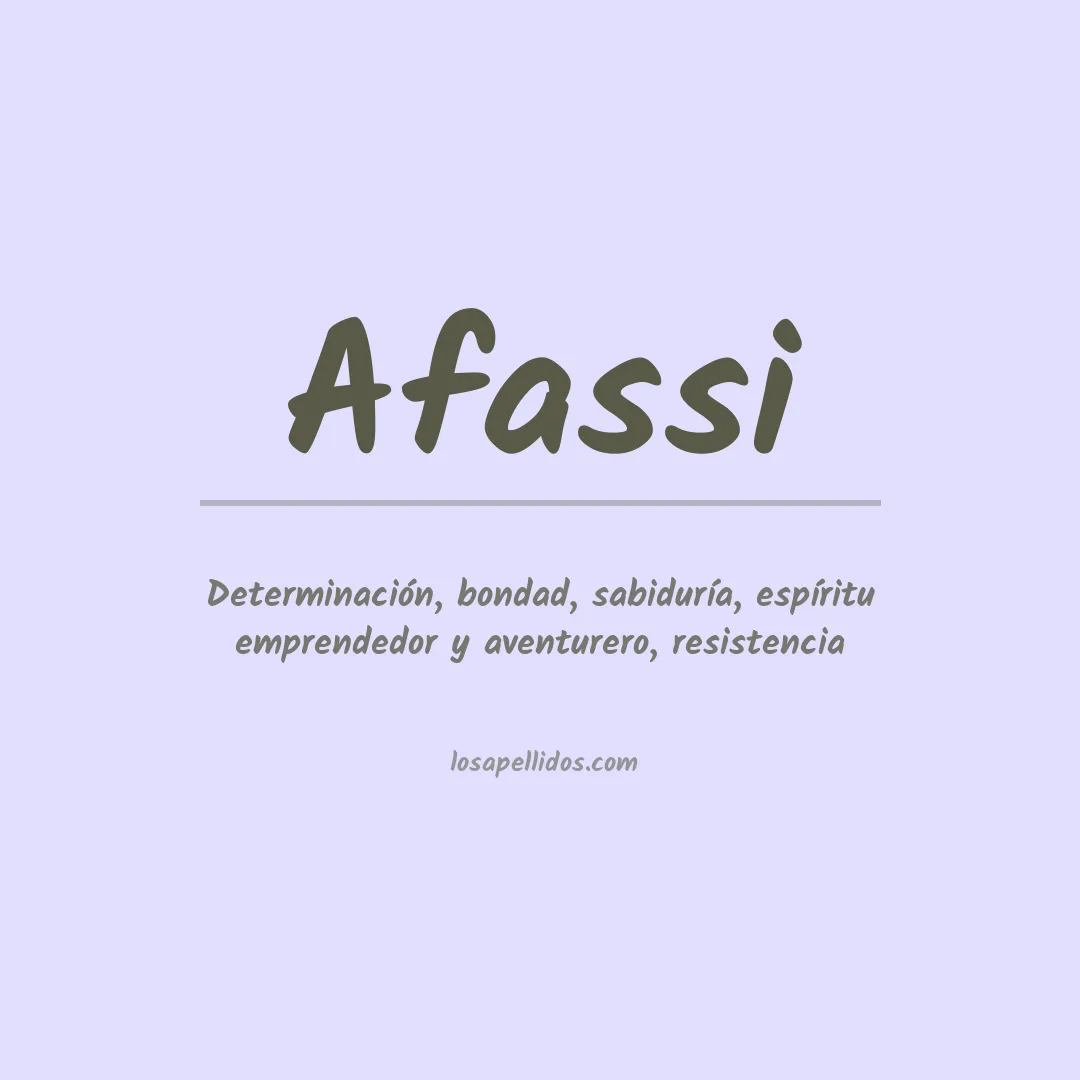 Apellido Afassi