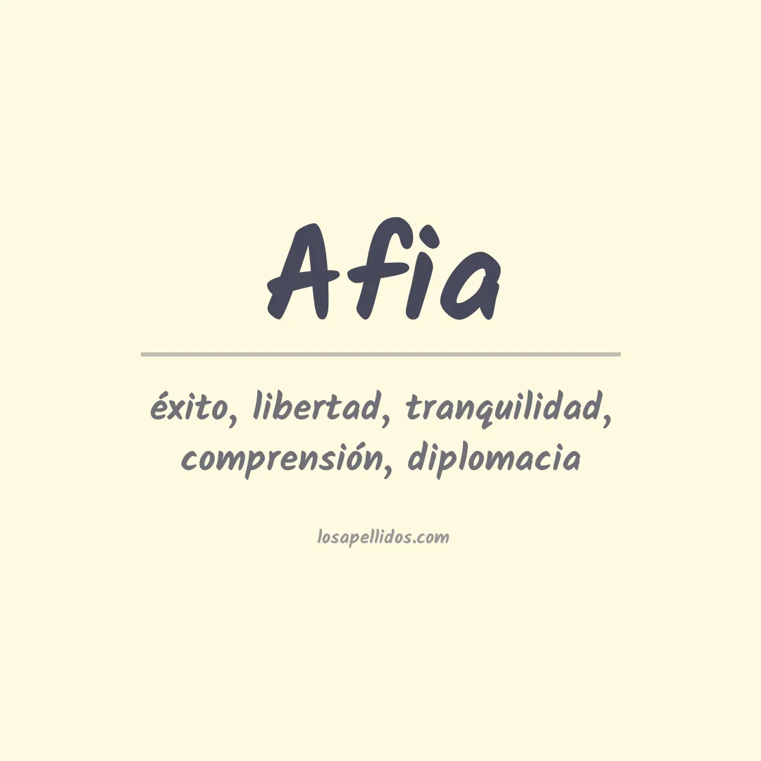 Apellido Afia