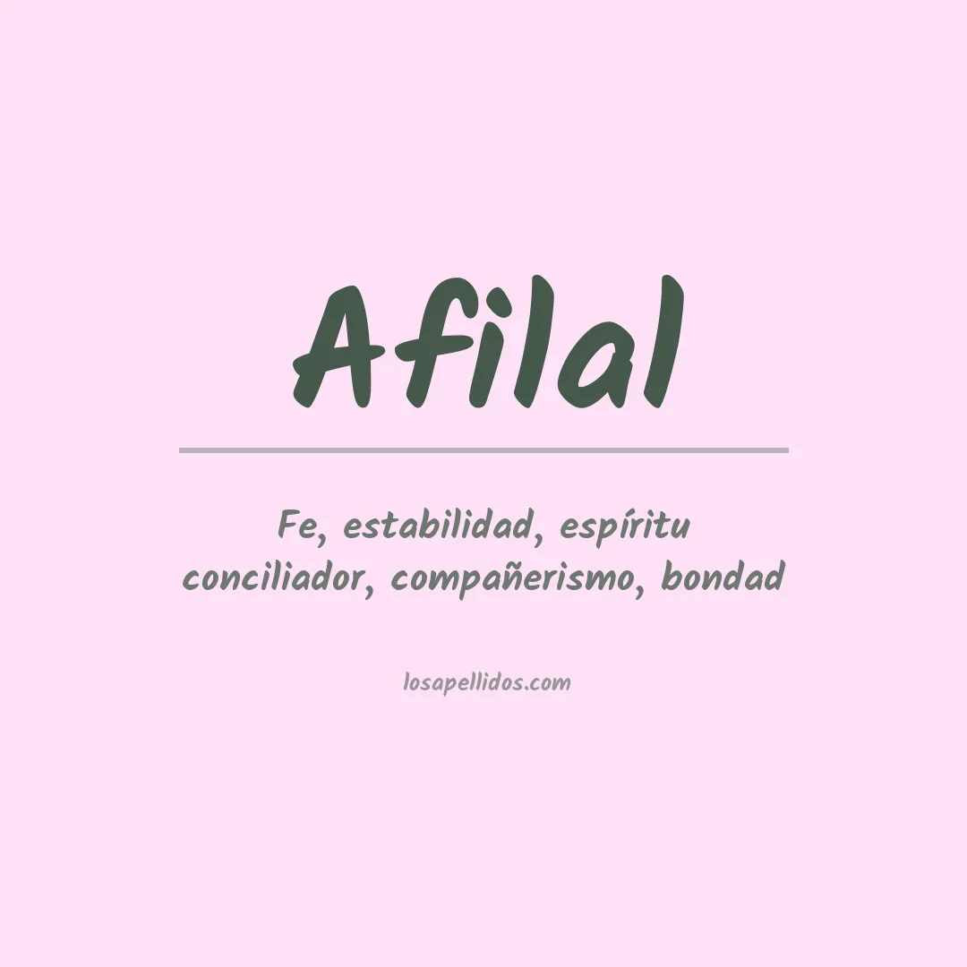 Apellido Afilal