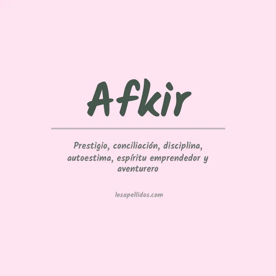 Apellido Afkir