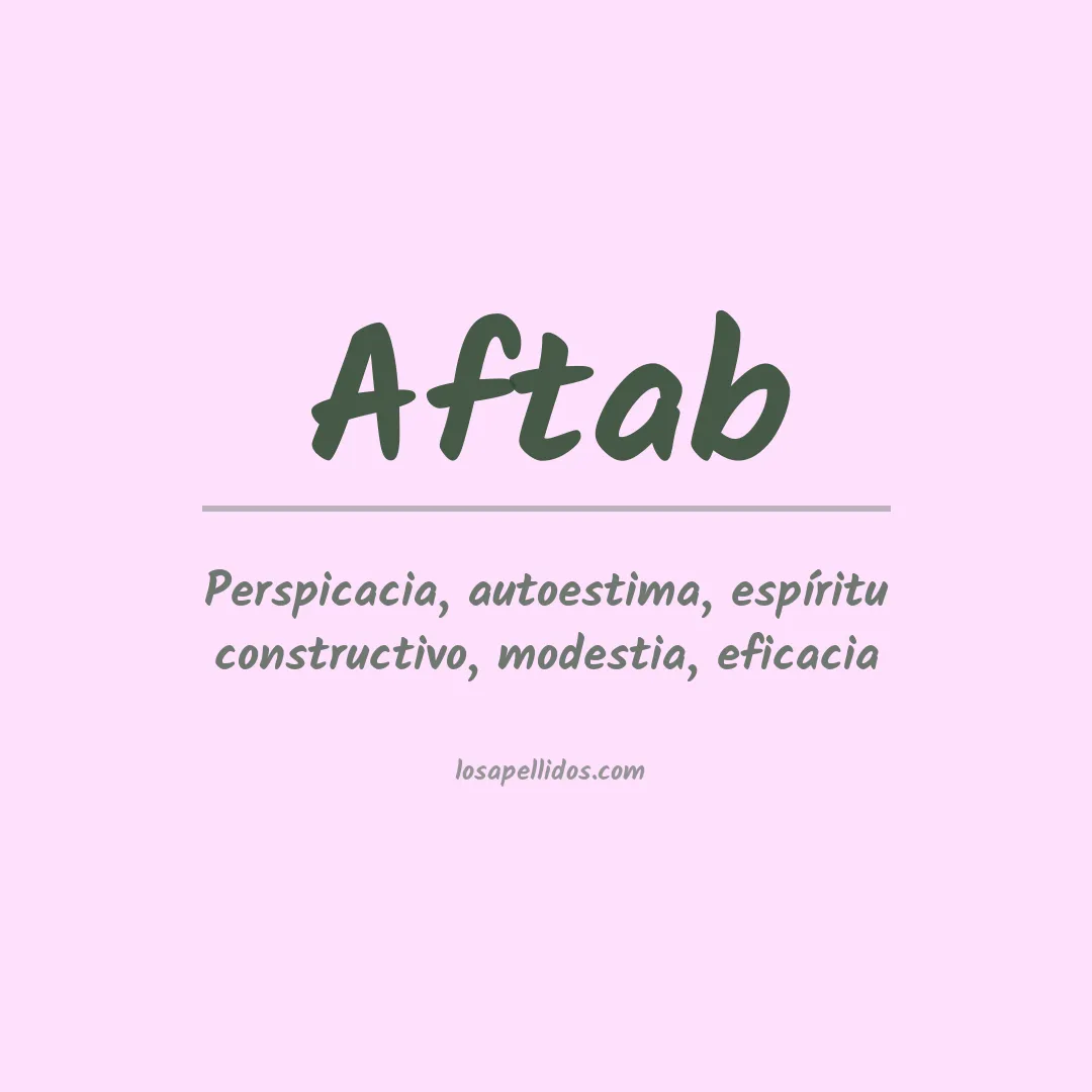 Apellido Aftab