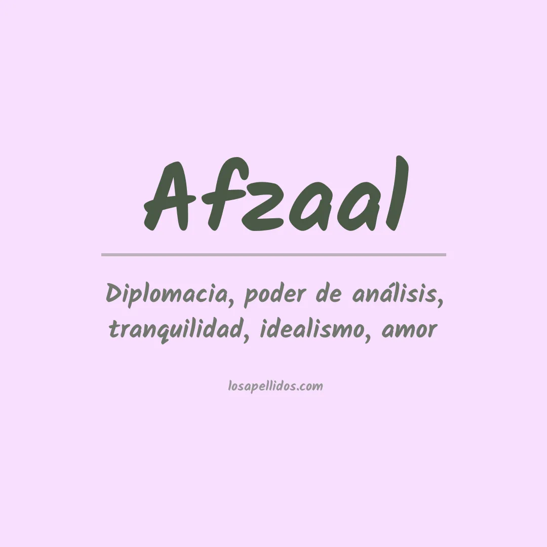 Apellido Afzaal