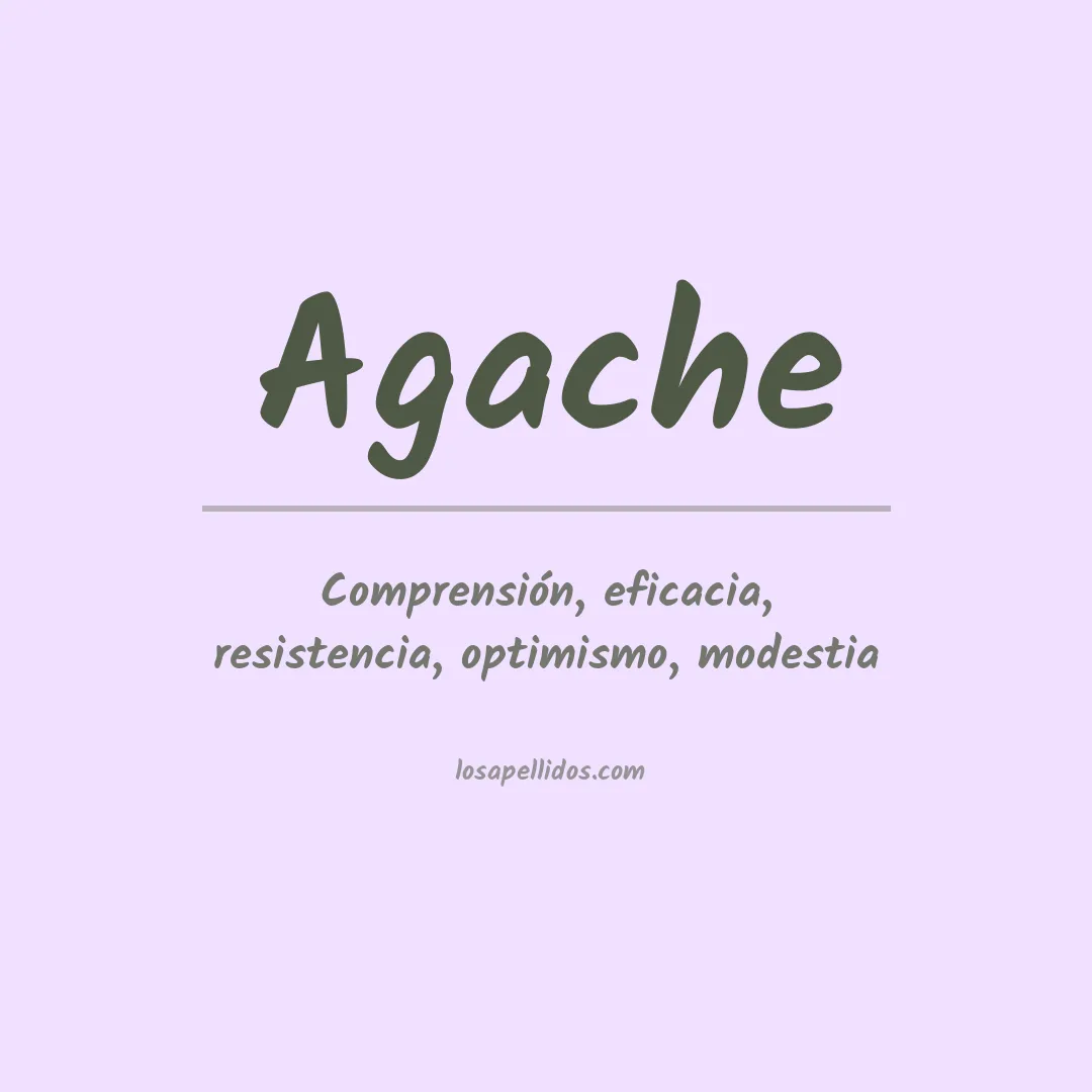 Apellido Agache