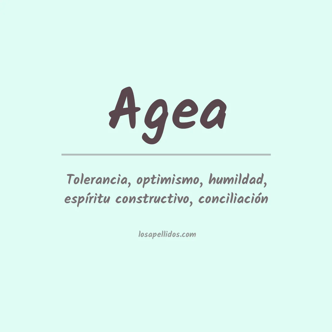 Apellido Agea