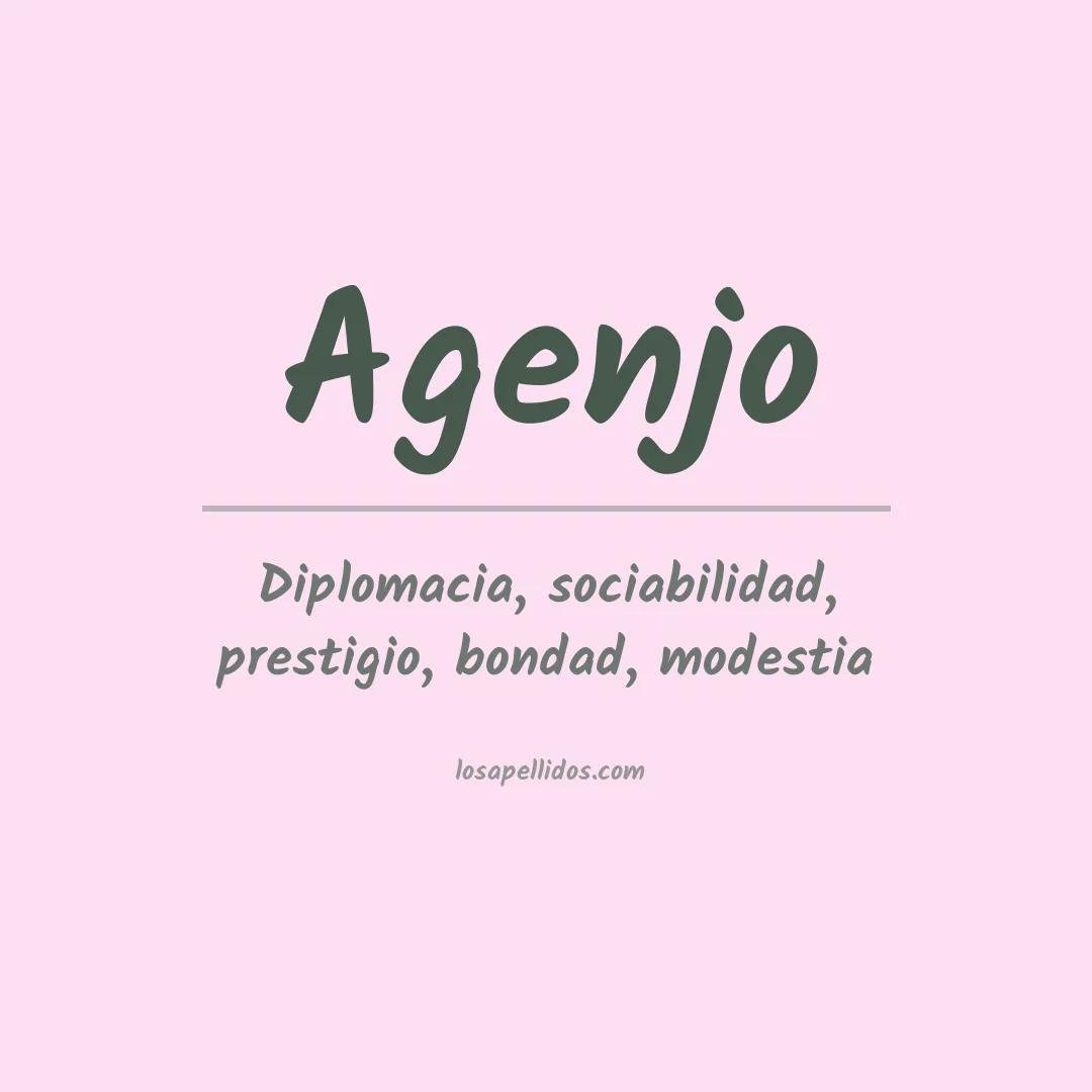 Apellido Agenjo