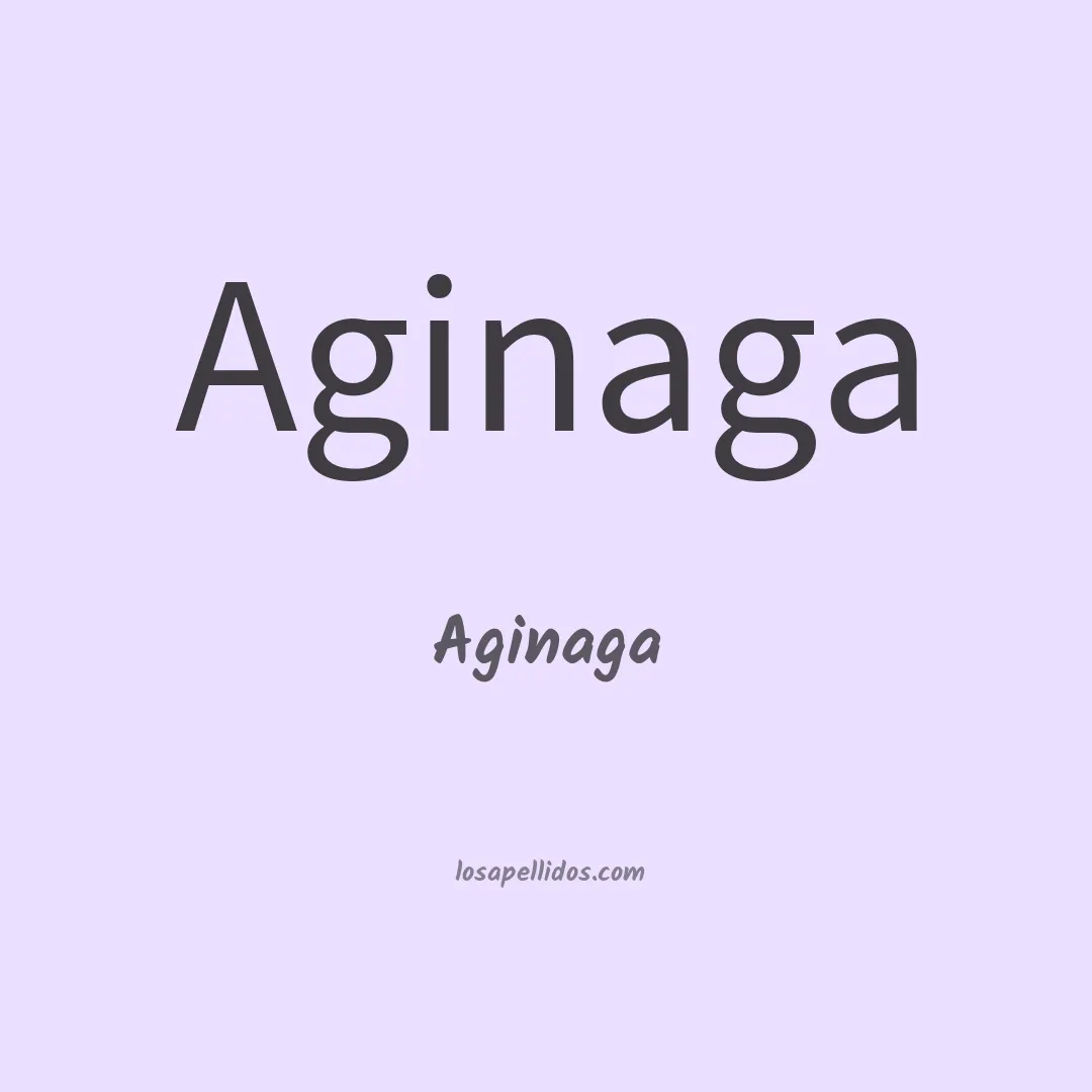 Aginaga en chino