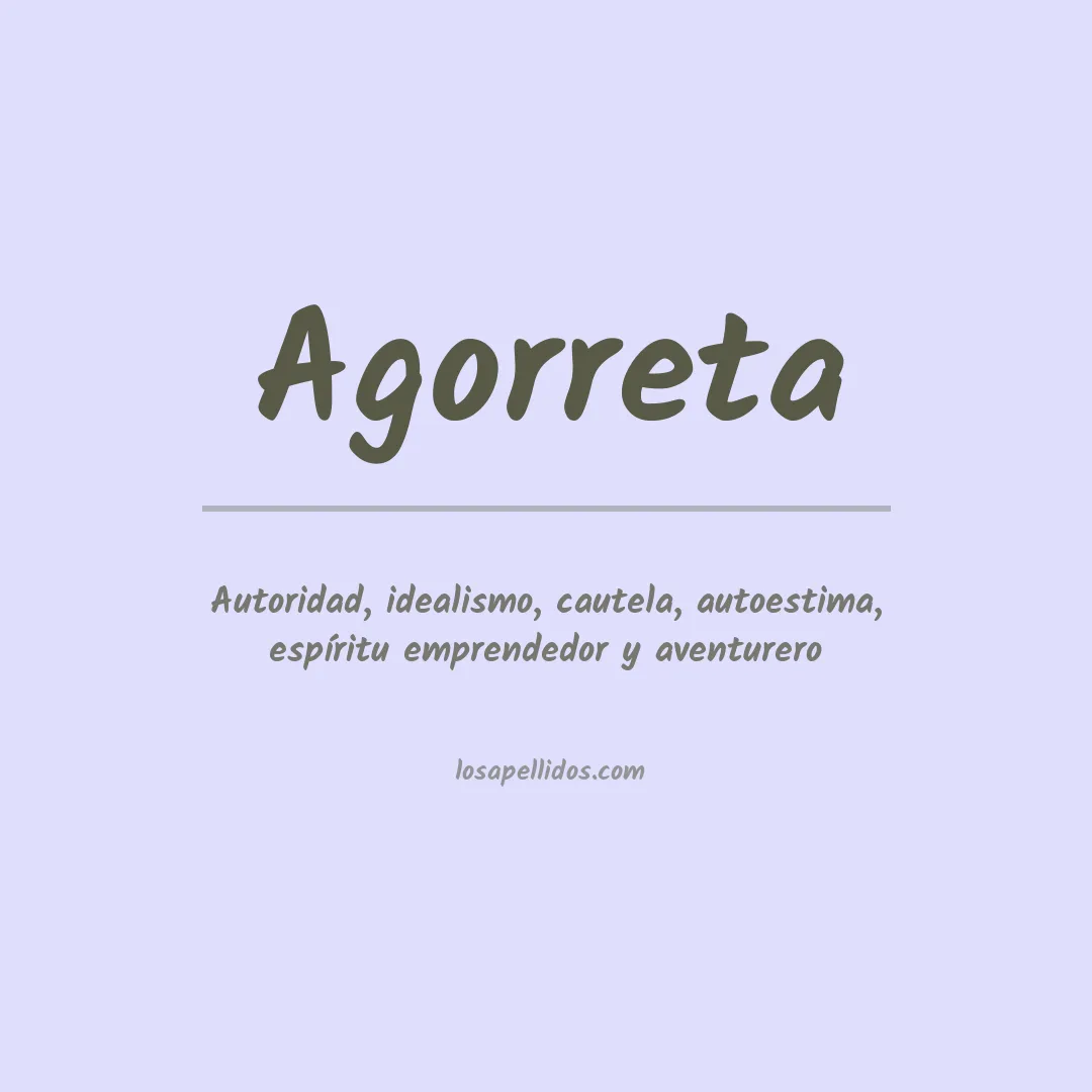 Apellido Agorreta